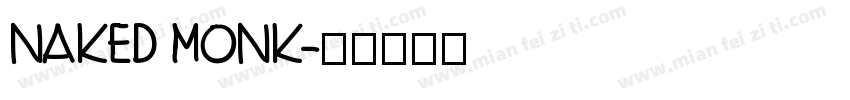 naked monk字体转换
